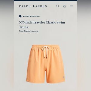 Polo Ralph Lauren 5.75in Traveler Classic Swim Trunk. Size Large.